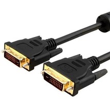 6Ft Gold Plated Dvi-D Cable Dual Link Male M/M Dvi-D To Dvi-D Video Cabl... - £25.02 GBP