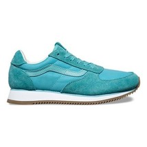 VANS Runner Aqua Sea Blue Suede UltraCush Mens Size 8.5 Sneakers - £43.82 GBP