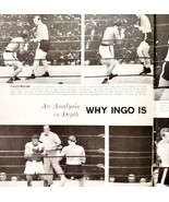 1959 Ingemar Johansson Beats Floyd Patterson Boxing Centerfold Sports DWF13 - $39.99