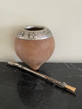 Vintage Silver 800 Yerba Mate Gourd Cup - £197.04 GBP