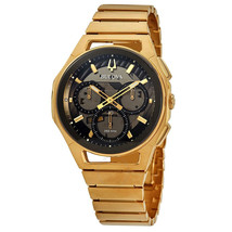 Bulova Men&#39;s Curv Black Dial Watch - 97A144 - £532.53 GBP