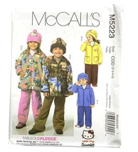 McCalls Sewing Pattern 5223 Jacket Pants Hats Child Unisex Size 2-5 - £7.16 GBP
