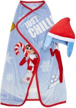 Elf on the Shelf Cozy Hat and Throw Set: Embrace the Holidays in Warmth - £21.89 GBP