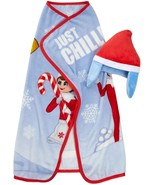 Elf on the Shelf Cozy Hat and Throw Set: Embrace the Holidays in Warmth - £21.94 GBP
