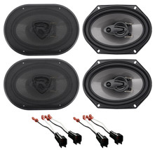 Rockville 6x8" Front+Rear Factory Speaker Replacement Kit For 99-03 Ford F-150 - £130.62 GBP