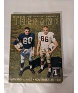 1961 Yale Contre Harvard College Football Le Jeu Officiel Football Progr... - $382.13 MXN