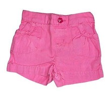Girl’s Shorts Bubble Gum Pink Denim Style Elastic Back Adorable Classic Basic - £3.96 GBP
