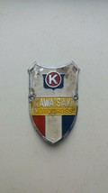 USED KAWASAKI Emblem Head Badge For Vintage Bicycles Free shipping - £20.04 GBP