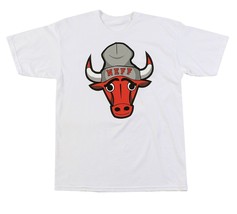 Neff Hombre Blanco Matador Toro Camiseta Pequeño W11318 Nwt - $12.71