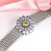 Spring Release Sterling Silver Reflexions™ Sparkling Daisy Flower Clip Charm - £13.71 GBP