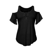 Ladies Half Sleeve Shoulder cutoffs Shirts - 714513 - $277.73 CAD