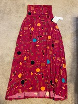 Lularoe NWT Full Length Multicolor Aztec Print pink teal Maxi Skirt - Size XXS - £18.51 GBP