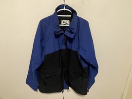 Vintage REI Gore Tex Blue Black Jacket XL - £53.75 GBP