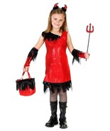 Little Devil Girl Halloween Costume by Princess Paradise Girls Size 10 New - $377.62 MXN