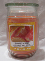 Ashland Scented Candle NEW 17 oz Large Jar Single Wick Spring SUGARED CI... - $20.54