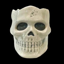 NEW Yankee Candle SKULL Halloween Ceramic Candle Jar Holder Candy Dish 2021 NWT - £20.66 GBP