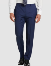 Calvin Klein Blue Jerome Wool Dress Pants Sz 38W $150 - £27.94 GBP