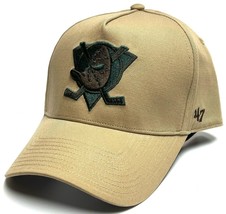 Anaheim Mighty Ducks &#39;47 MVP Khaki Beige Vintage Logo Hat Cap Men&#39;s Adjustable - £19.97 GBP
