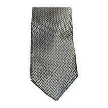 Michael by Michael Kors Mens Silver Black Silk Neck Tie Necktie New - $5.99