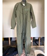 GENUINE US AIR FORCE GREEN NOMEX FIRE RESISTANT FLIGHT SUIT CWU-27/P - 44L. - $160.00