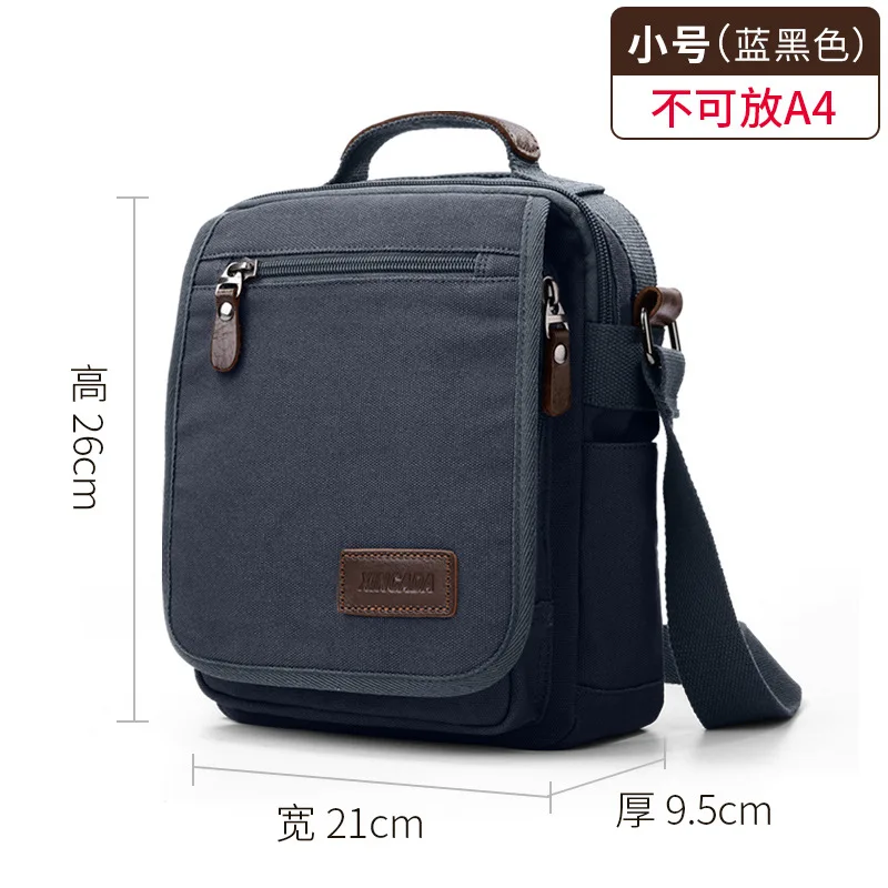 Single Shoulder Canvas Bags for Men Business Leisure Crossbody Bag Retro Fashion - $54.36