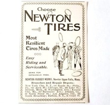 Newton Rubber Works Bicycle Tires 1897 Advertisement Victorian Bikes ADB... - $372.61 MXN