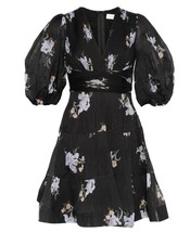 New Authentic Zimmermann Black Floral Print Pleated Dress $700 Size 1 - £242.73 GBP