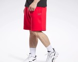 Reebok Men&#39;s Identity Slim-Fit Logo-Print Fleece Shorts Vector Red-Large - £16.23 GBP