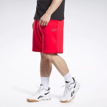 Reebok Men&#39;s Identity Slim-Fit Logo-Print Fleece Shorts Vector Red-Large - £15.79 GBP