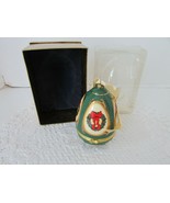MR.CHRISTMAS MUSICAL GLASS ORNAMENT TRINKET BOX VALERIE GREEN WREATH 4.2... - $25.73 CAD