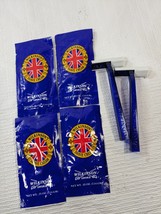 Wilkinson Sword 4 Shave Cream travel packs &amp; 2 disposable razors blue sh... - £22.82 GBP