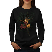 Wellcoda personage Mystic Fantasy Womens Sweatshirt, Wood Casual Pullover Jumper - £23.10 GBP+