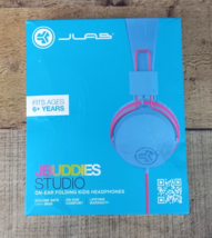 JBuddies Studio Wired Over Ear Headphones with Mic - Blue / Pink - Buddies - $155.66 MXN