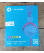 JBuddies Studio Wired Over Ear Headphones with Mic - Blue / Pink - Buddies - $155.66 MXN