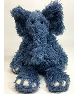 Jellycat Elephant Junglie Bunglie Plush Blue Stuffed Animal Toy Shaggy S... - $41.14 CAD