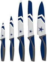 Nfl Dallas Cowboys 5-Piece Kitchen Knife Set - £33.48 GBP
