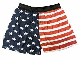 USA Flag Boxer Shorts Stars &amp; Stripes American Adult Unisex - £14.37 GBP