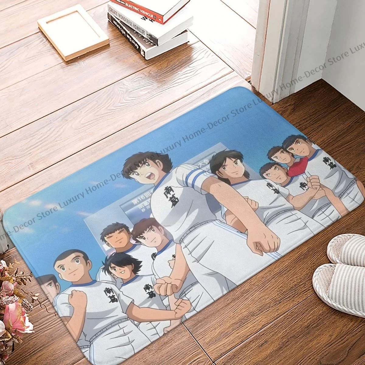 Captain Tsubasa Soccer Anime Bath Non-Slip Carpet Football Team Bedroom Mat Door - $15.99