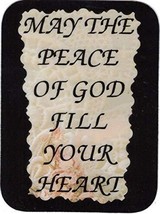 May The Peace Of God Fill Your Heart 3&quot; x 4&quot; Love Note Inspirational Say... - £3.16 GBP