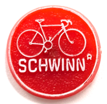 Schwinn Bikes Bicycle Brand Pin Red White Round Cycling Promotion Collec... - $241.61 MXN