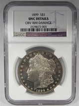 1899-P Silver Morgan Dollar Ngc Unc Dpl Coin AI817 - £765.35 GBP