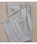 MEN&#39;S KHAKI CHINOS PLEATED FRONT SIZE 36X30 VAN HEUSEN STYLE# VHB-1356 - $16.35 CAD