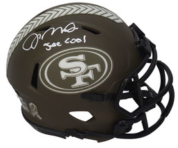 Joe Montana Autographed &quot;Joe Cool&quot; 49ers STS Mini Helmet Fanatics LE 24 - £461.93 GBP