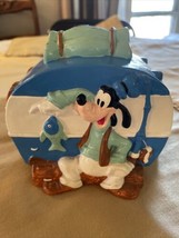 Vintage Walt Disney Productions Ceramic Coin Bank Goofy Camper Van Gone ... - $29.69