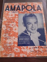 Amapola (Pretty Little Poppy) piano/vocal vintage sheet music medium B flat 1940 - £39.25 GBP