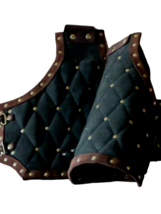 Cotton Arm Protector Padded Bracers Medieval Renaissance Leather trim SCA LARP - £37.54 GBP