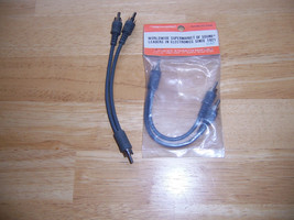 Radio Shack Realistic 4&quot; Shielded Mixer Cable Phono to Phono Cat No. 42-... - $3.36 CAD