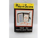 Vintage Play-N-Score Travel Playing Card Score Pad And Deck Holder - £15.04 GBP