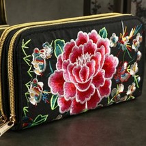 Roses Ethnic Embroidery Clutch | Women Floral Embroidered Retro Vintage ... - £31.97 GBP