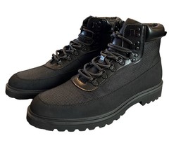 Kenneth Cole Reaction Mens Klay Lug Black Combat Work Dress Casual Boots... - $17.72